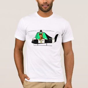 T-shirt Équipe de police des hélicoptères