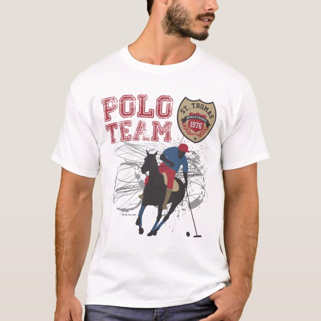 T-shirt Équipe de Polo St. Thomas (Devant)