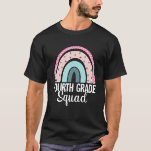 T-shirt Équipe de quatrième année arc-en-ciel garçons fill
