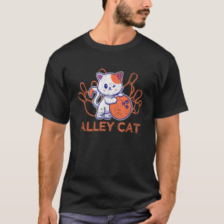 T-shirt Équipe de quilles Chat de ruelle Humour Drôle de q