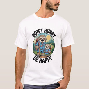 T-shirt Équipe de randonnée de paresseux Ne vous pressez p