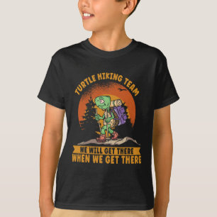 T-shirt Équipe de Randonnées tortues. Funny Hiker
