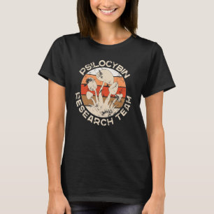 T-shirt Équipe de recherche Vintage sur les champignons ré