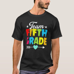 T-shirt Équipe de rentrée scolaire professeur de cinquième