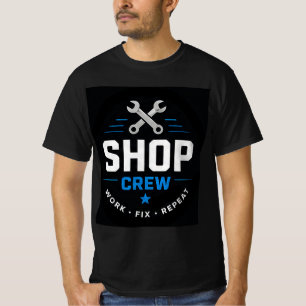 T-shirt 🔩 Équipe de réparation automobile de l'atelier 🔩