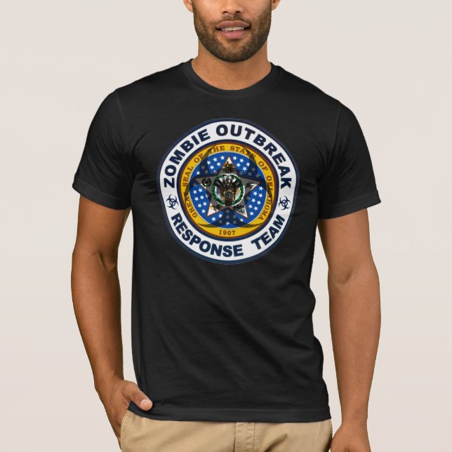 T-shirt Équipe de réponse de manifestation de zombi de (Devant)