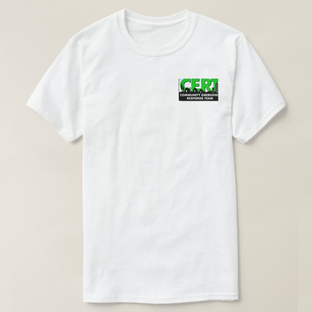 T-shirt Équipe de réponse de secours de la Communauté de (Design devant)