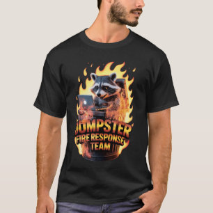 T-shirt Équipe de réponse d'incendie de poubelle de raton