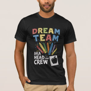 T-shirt Équipe de Rêve Head Start Équipage Enseignant Peti