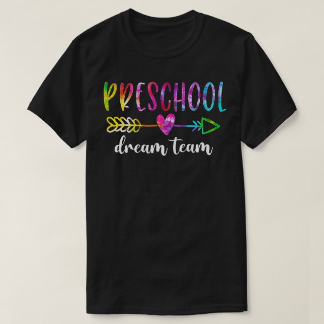 T-shirt Équipe de rêve préscolaire Étudiants Enseignants R (Design devant)
