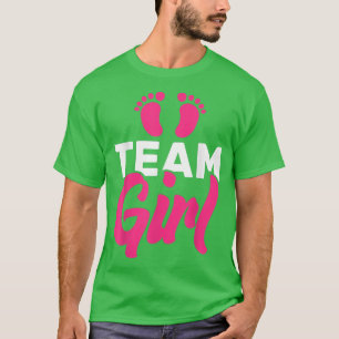 T-shirt Équipe de révélation de genre Fille rose Grossesse