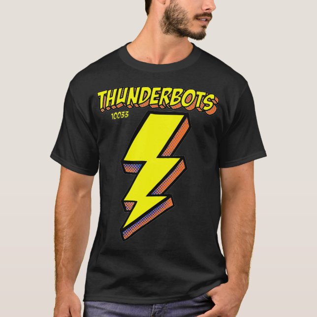 T-shirt Équipe de robots Thunderbots (Devant)