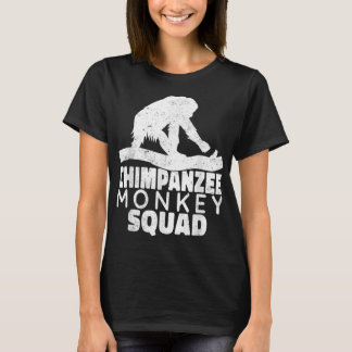 T-shirt Équipe de singe chimpanzé Primates vintag chimpanz