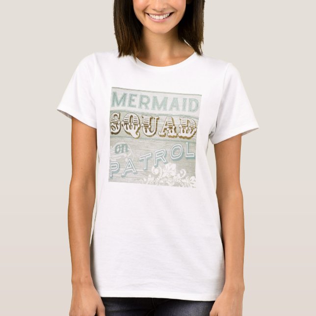 T-shirt Équipe de sirènes en patrouille (Devant)