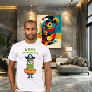T-shirt Équipe de snack drôle de cactus pirate   Personnal
