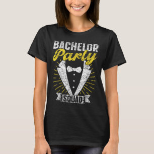 T-shirt Équipe de soirée de garçon d'honneur Mariée Équipe