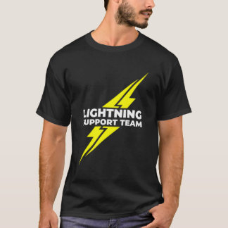 T-shirt Équipe De Soutien À La Foudre Pour Tous