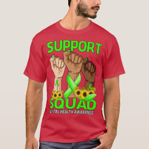 T-shirt Équipe de soutien à la main Sensibilisation à la s