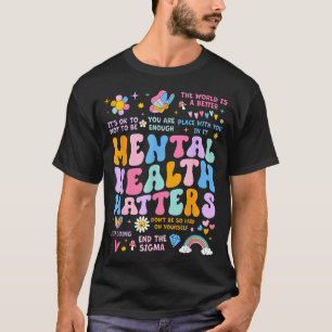 T-shirt Équipe de soutien à la santé mentale hommes femmes