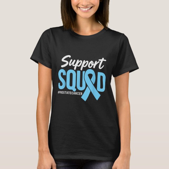 T-shirt Équipe de soutien à la sensibilisation au cancer d (Devant)