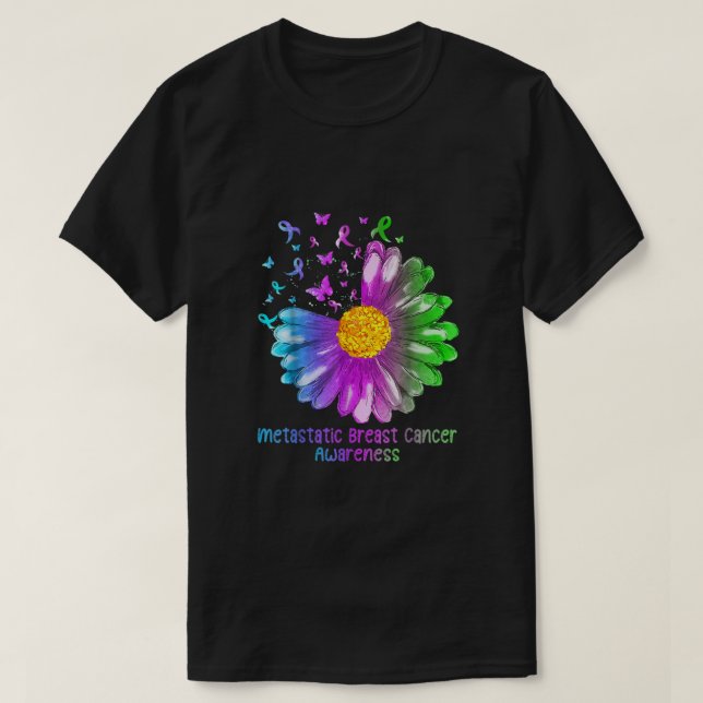 T-shirt Équipe de soutien à la sensibilisation au cancer d (Design devant)