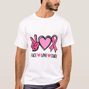 T-shirt Équipe de soutien à la sensibilisation au cancer P