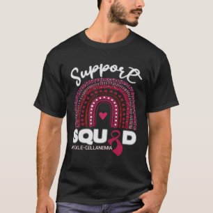 T-shirt Équipe de soutien à l'anémie falciforme Burgundy R