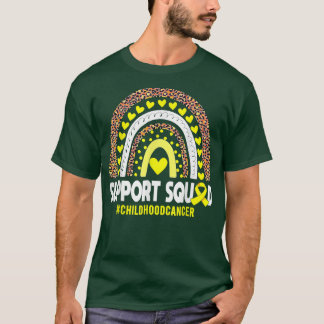 T-shirt Équipe de soutien au cancer de l'enfance Ruban d'o