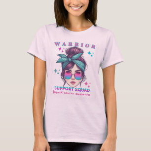 T-shirt Équipe de soutien au cancer du thyroïde, Famille d