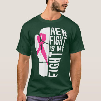 T-shirt Équipe de soutien au mari de sensibilisation au ca