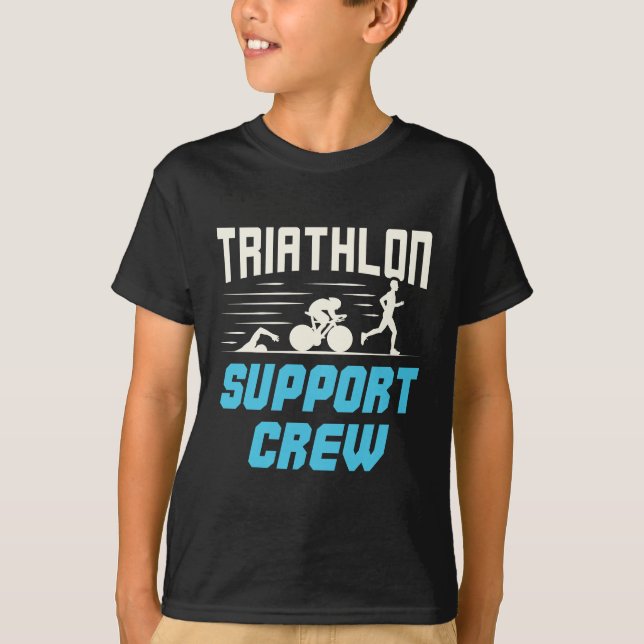 T-shirt Équipe de soutien au triathlon (Devant)