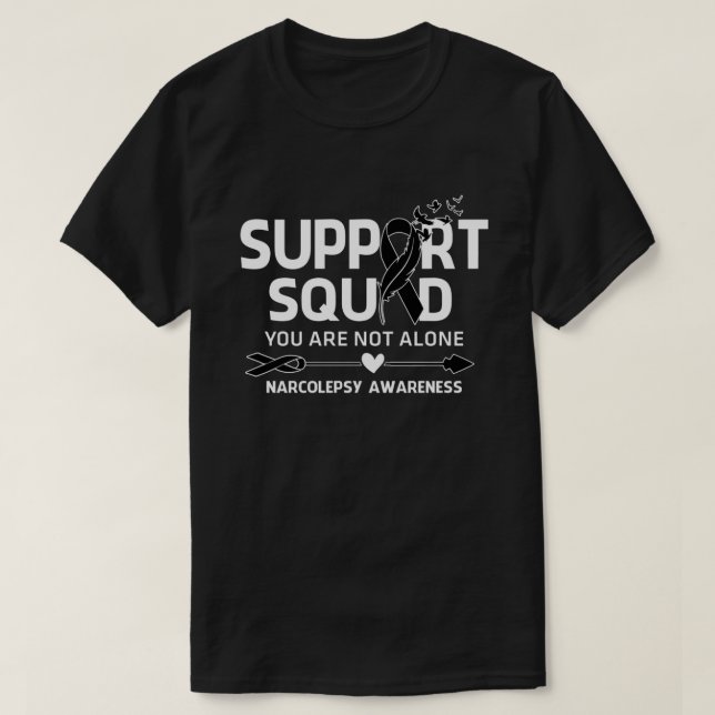 T-shirt Équipe de soutien aux guerriers Étrocolepsie (Design devant)