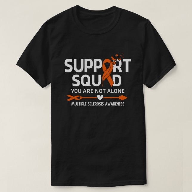 T-shirt Équipe de soutien aux guerriers Sensibilisation à  (Design devant)
