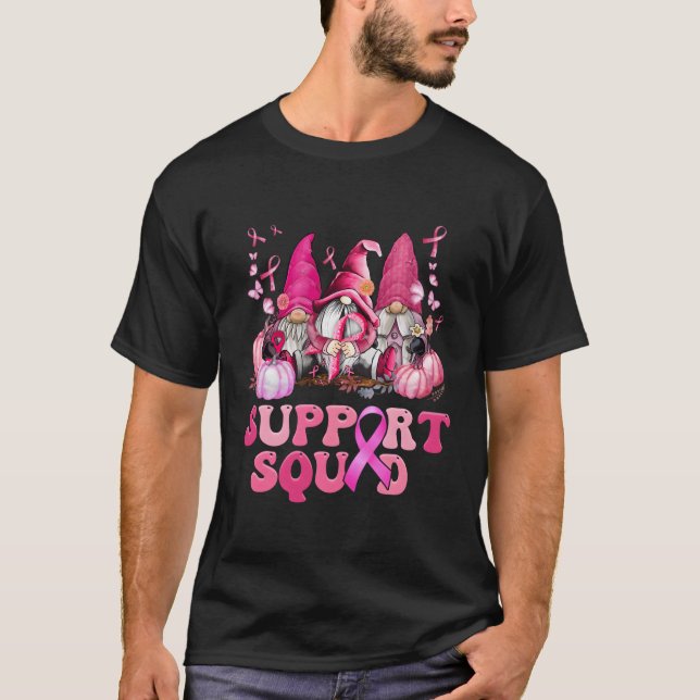 T-shirt Équipe De Soutien En Octobre Nous Portons K Gnome  (Devant)