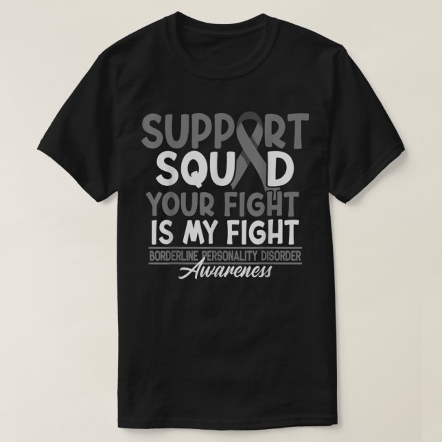 T-shirt Équipe de soutien I BPD Borderline (Design devant)