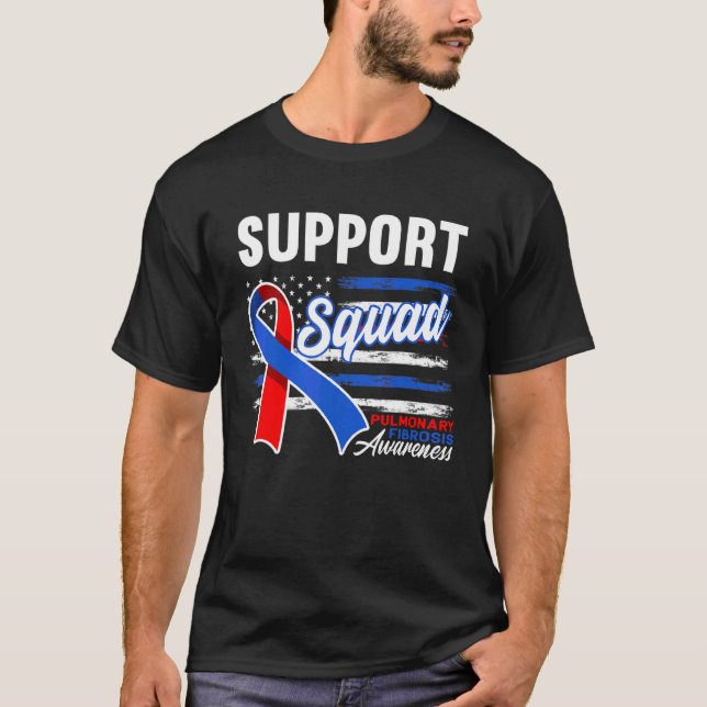 T-shirt Équipe de soutien I Maladie pulmonaire Embolisme p (Devant)
