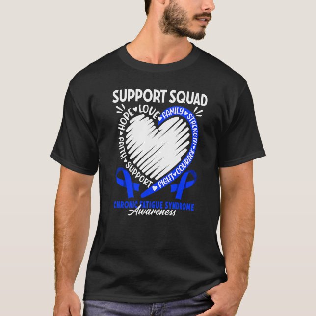 T-shirt Équipe De Soutien I Me Cfs Syndrome De Fatigue Chr (Devant)