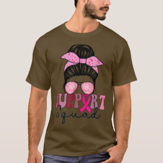 T-shirt Équipe de soutien Lutte contre le cancer du sein É