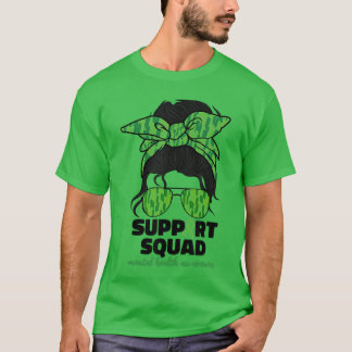 T-shirt Équipe de soutien Mois de la sensibilisation à la