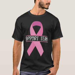 T-shirt Équipe de soutien Mois de sensibilisation au cance