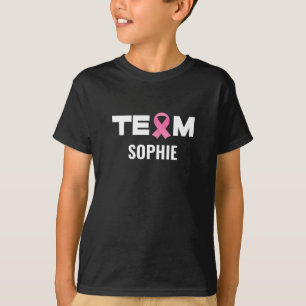 T-shirt Équipe de soutien personnalisée Sensibilisation 