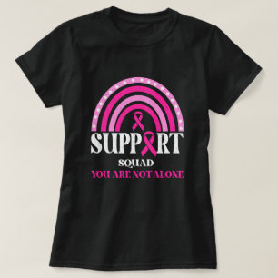T-shirt Équipe de soutien Ruban rose contre le cancer du s
