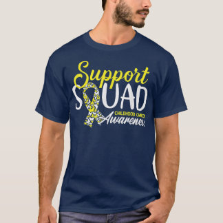 T-shirt Équipe de soutien Sensibilisation au cancer chez l