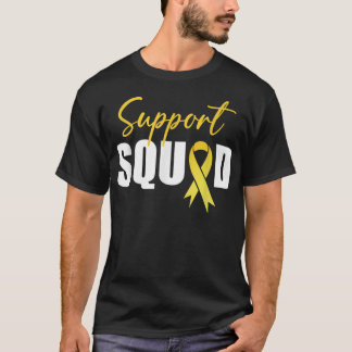 T-shirt Équipe de soutien Sensibilisation au cancer chez l