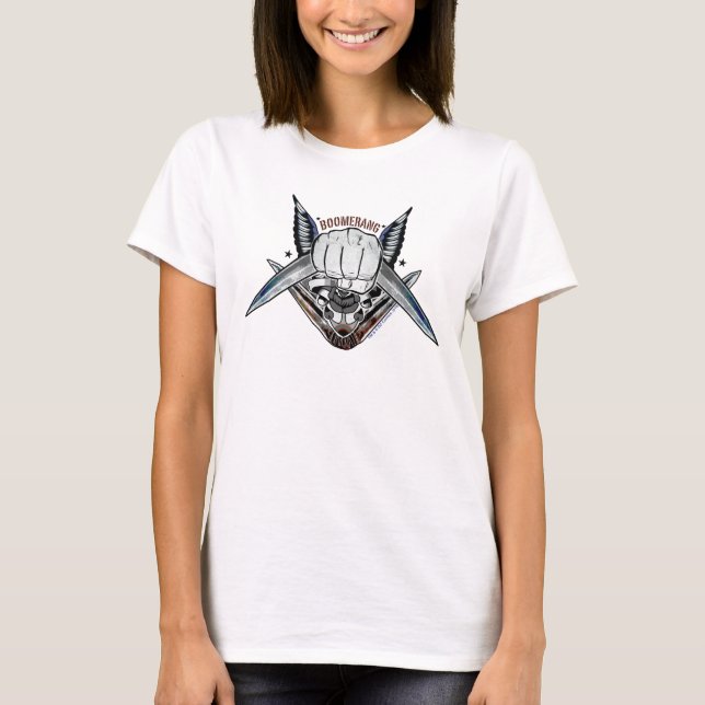 T-shirt Équipe de suicide | Boomerang Poist Tattoo Art (Devant)