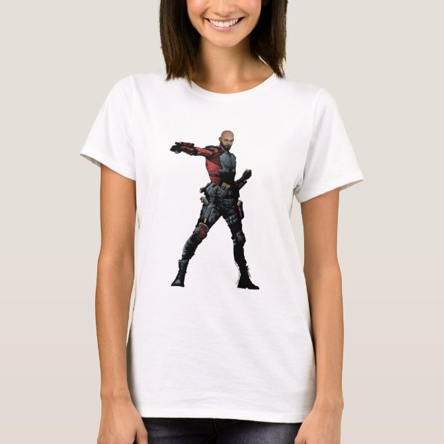 T-shirt Équipe de suicide | Deadshot Comic Book Art (Devant)