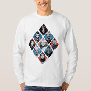T-shirt Équipe de suicide Équipe spéciale X À damiers Di