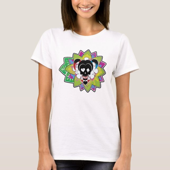 T-shirt Équipe de suicide | Harley Quinn Crâne tatouage (Devant)