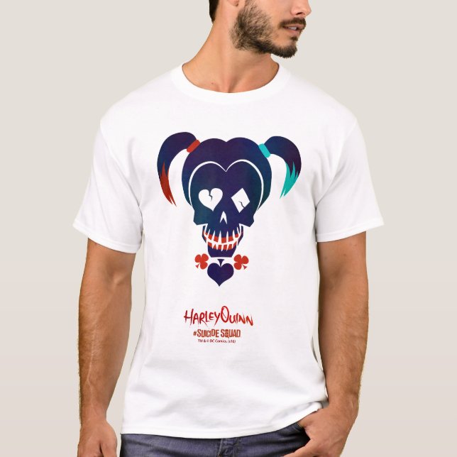 T-shirt Équipe de suicide | Harley Quinn Head Icon (Devant)