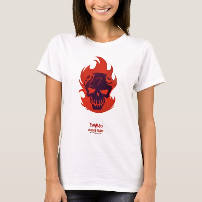 T-shirt Équipe de suicide | Icône Diablo Head (Devant)